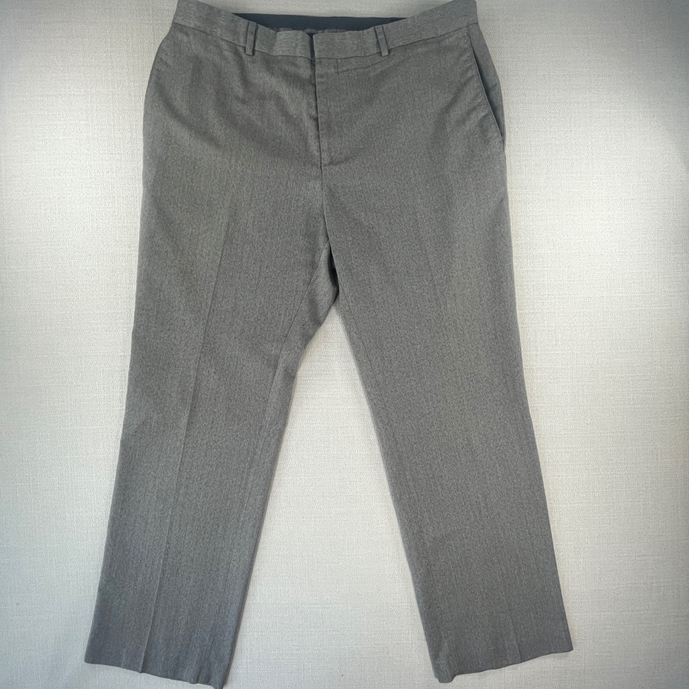 Banana Republic Dress Pants Men 38x32 Brown Taupe Tailored Slim Fit Herringbone